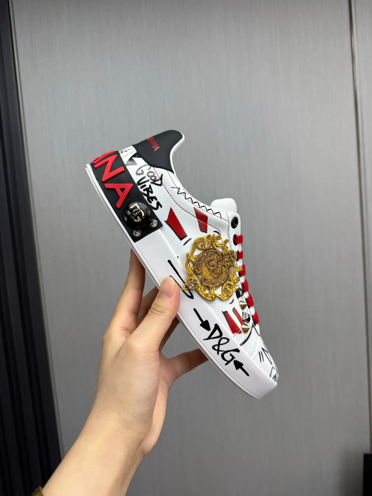 Men's men's shoes 💰520💰 Dolce & gabbana (DG) official website synchronized new models 💥1 fashionable hot models: 1 Exclusive mold opening ✅Imported cowhide for the upper, unique brand style logo upper 💥Sheepskin feet 🐑Original private mold outsole ✔️36-44 (38.45 custom-made, non-refundable)